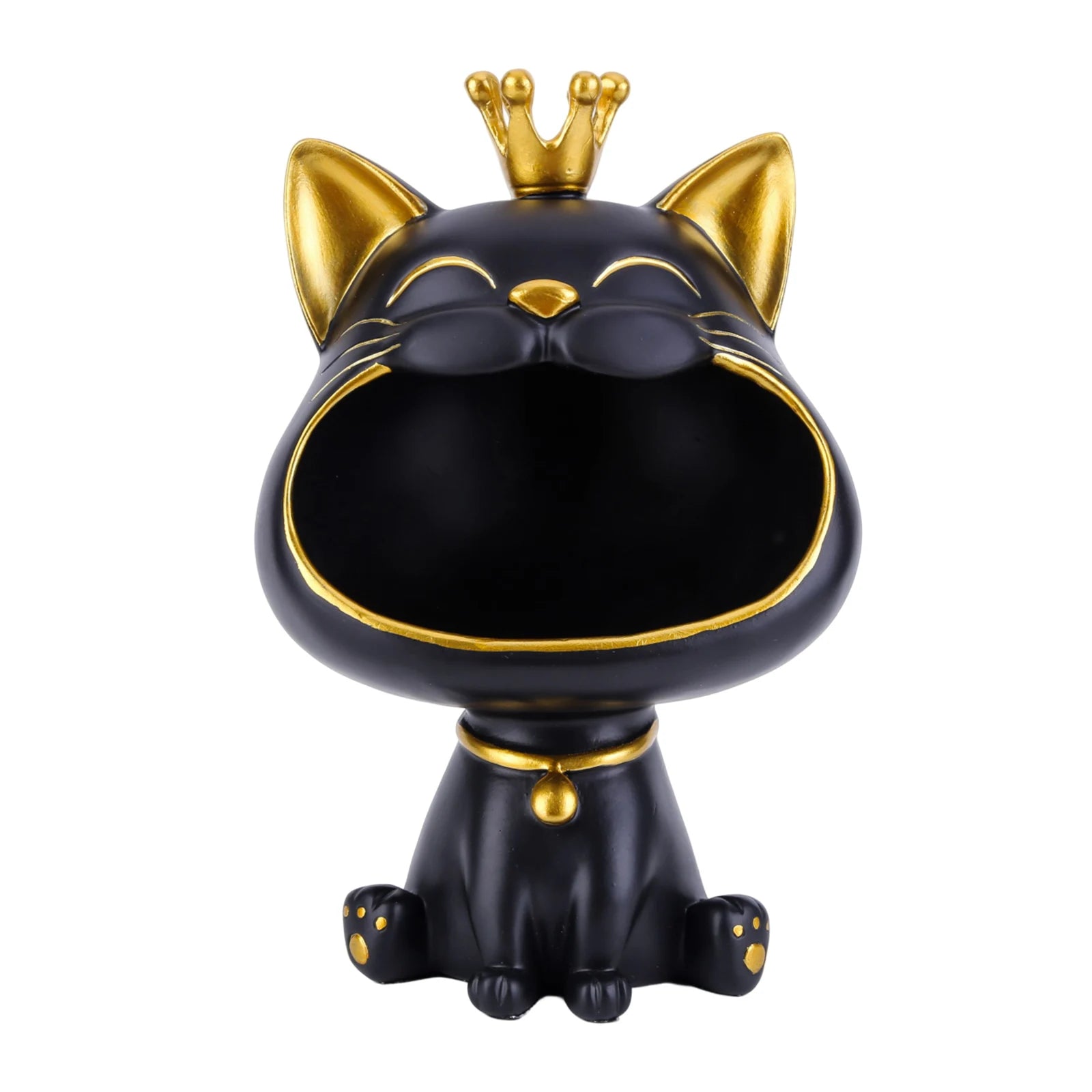Resin Lucky Cat Storage Decor